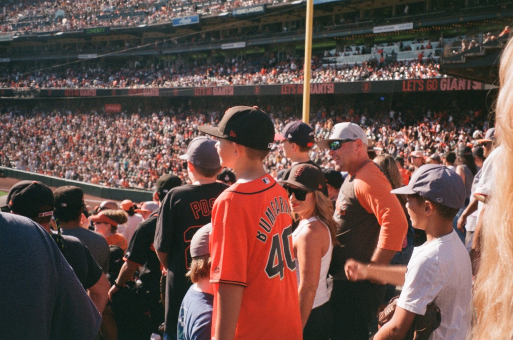 Giants fans during a 2021 game at Oracle Park