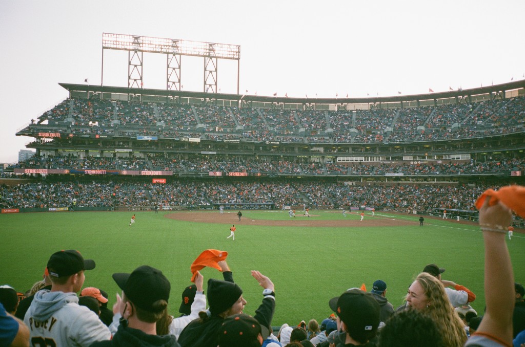 Oracle Park crowd during a 2021 Giants game