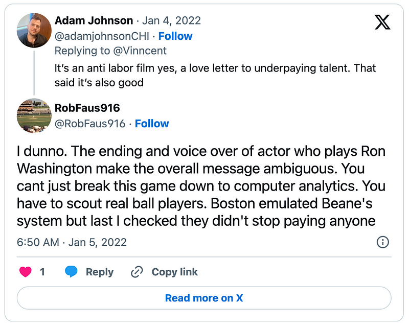 Moneyball tweet 2