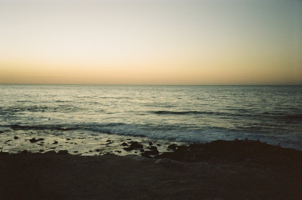 Sunset over water